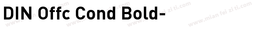 DIN Offc Cond Bold字体转换